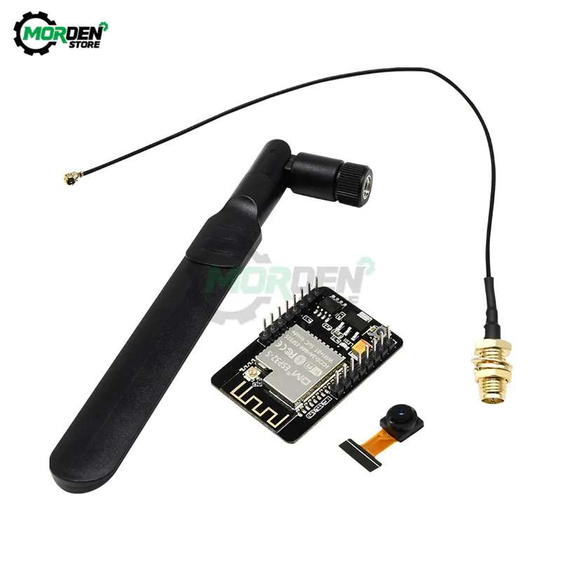 ESP32-CAM WiFi Module ESP32 Serial to WiFi ESP32 CAM Development Board 5V Bluetooth with OV2640 Camera Module + 8DBI Antenna