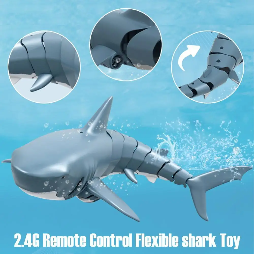 2.4G 1:16 RC Shake Waterproof Simulation Durable Boat Radio Remote Control Model electric Water RC animals Toys For Children