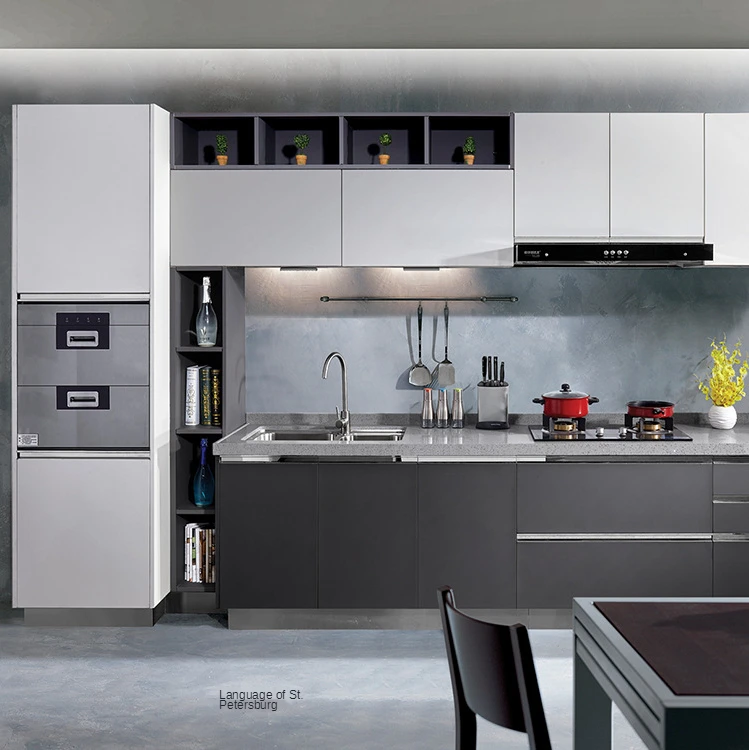 Kitchen stainless steel overall cabinet durable home can be assembled cabinet body processing custom