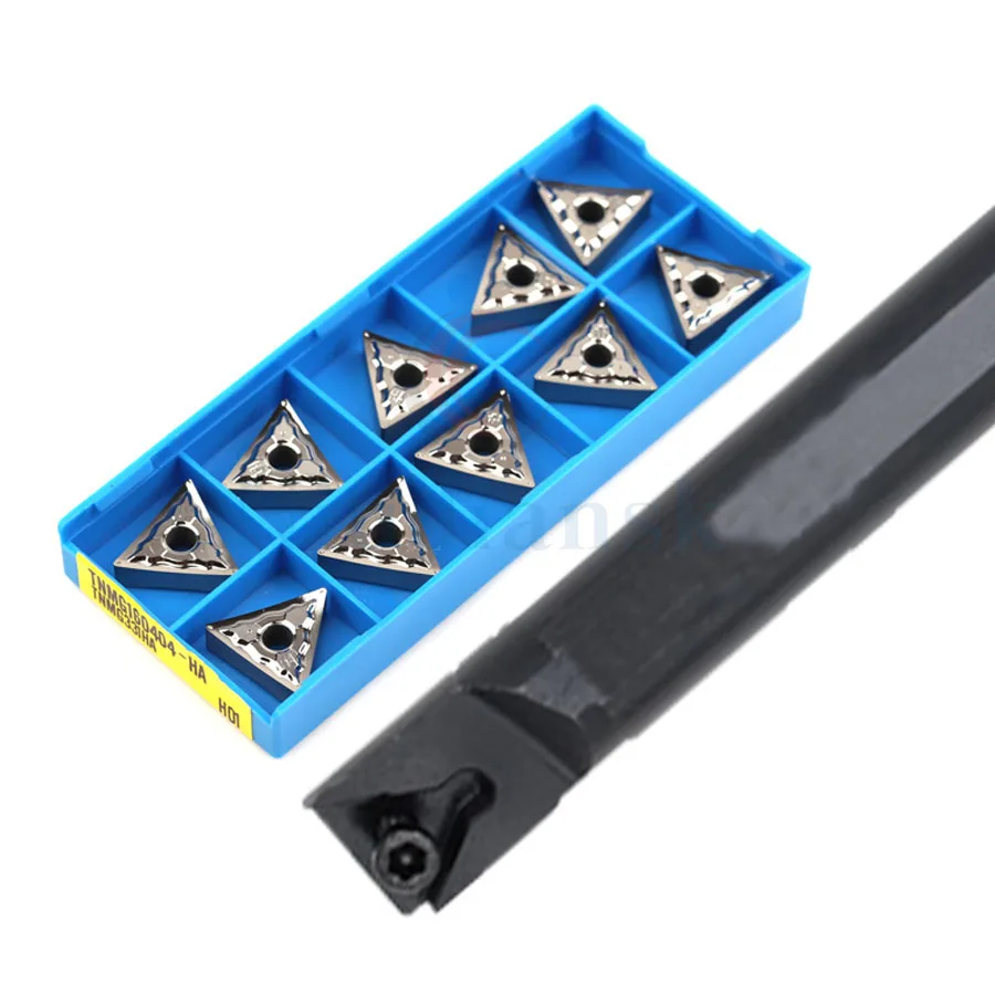 S16Q-STFNR16 S20R-STFNR16 torneamento interno toolholder de torno cnc resistente ao desgaste duro + tnmg inserção de carboneto cimentado para alumínio