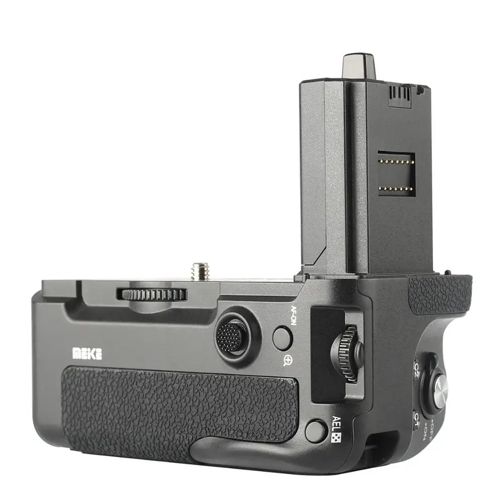 Meike MK-A7R IV Pro Remote Battery Grip With Vertical Shutter Function For Sony A7RIV, A7IV, A9II Camera + Battery Caddy