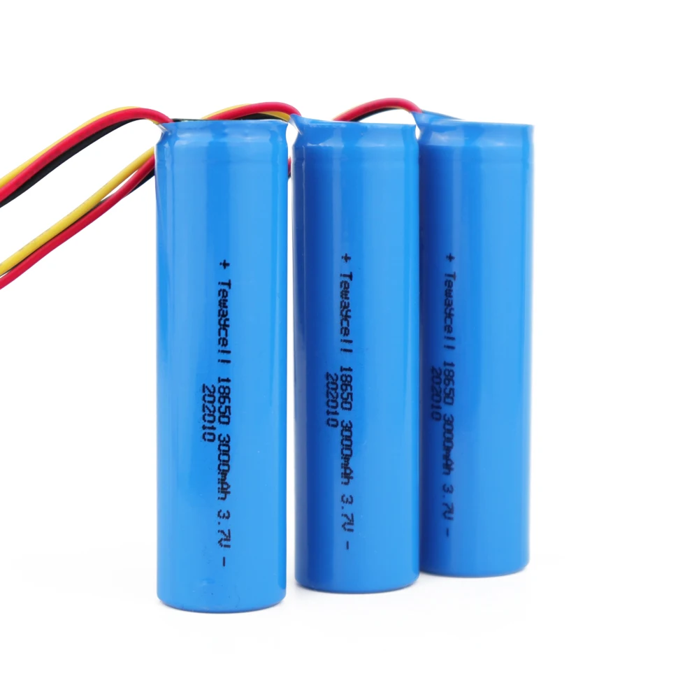 3.7v 2200mAH 3000mAH Battery Rechargeable Li-ion 18650 Pack with PCB and 10KNTC baterias recargables bicicletad PH2.0-2P DIY