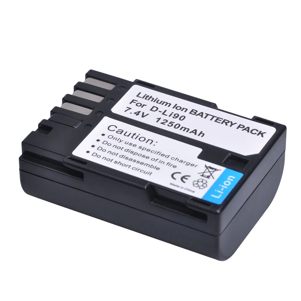 D-Li90 D Li90 DLi90 Li-ion Battery for PENTAX 645 645D 645Z K-1 K-01 K-3 K-5 K-5D K-5IIs K-7 K-7D K1 K01 K3 K5 K5D II 2