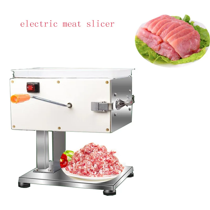 電気肉スライス機,業務用,ステンレス鋼,ワイヤーカッター,全自動肉挽き肉,スライス肉切断機,1個