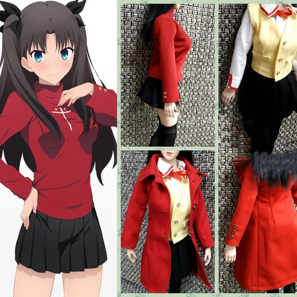 1/6 Scale Female Soldier Accessories Jacket Red Magician Performance Costume Adventure Girl Suits 12Inch Action Figure