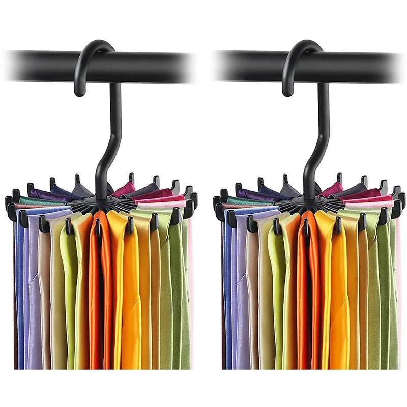 

Mini Plastic Hanger for Clothes, Rotating Hook, White Storage Racks, Laundry Organizer, 20 Ties Belts, Scarves Hanger, Hot Sale