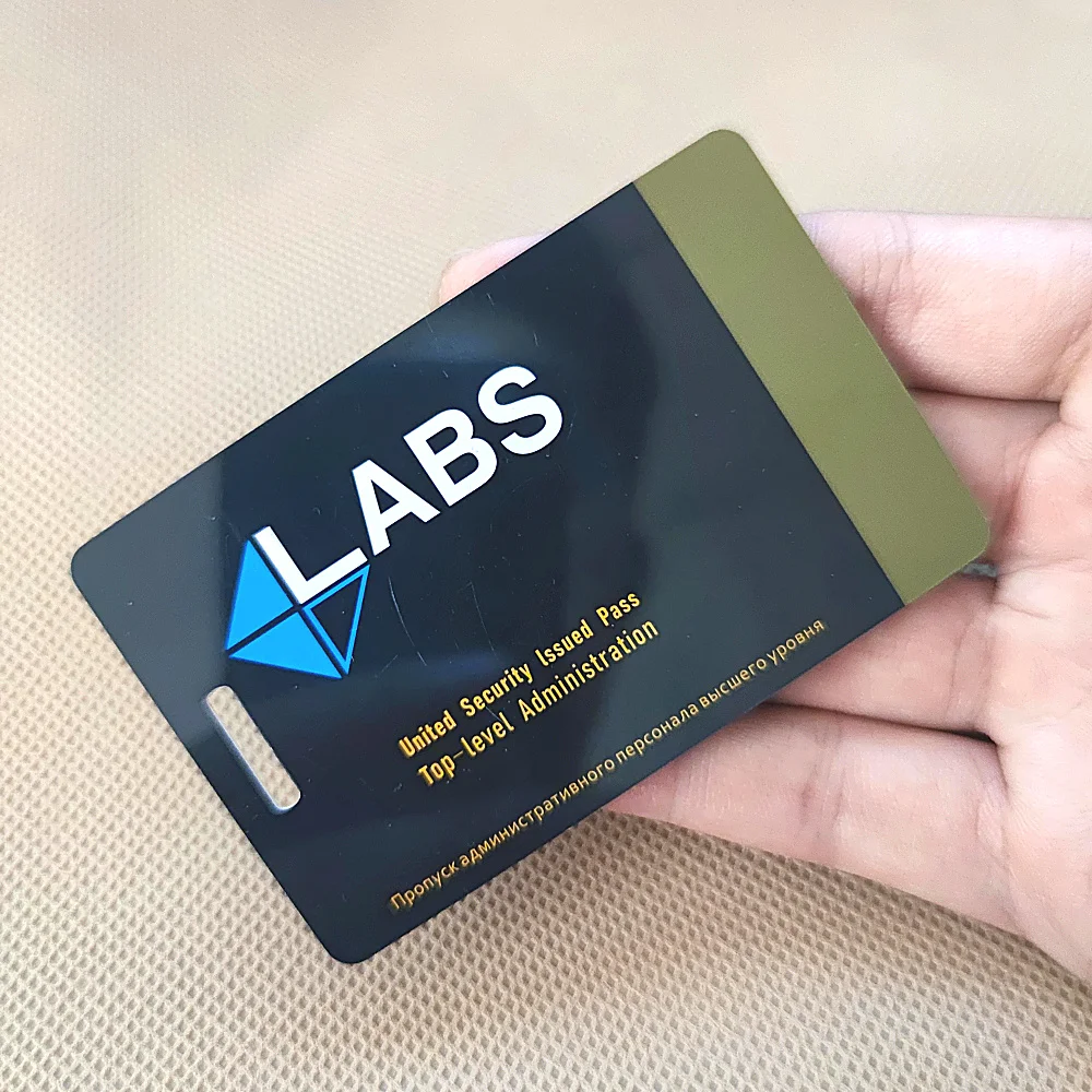 TerraGroup Labs Escape From Tarkov Key Card Access Card Red Blue
