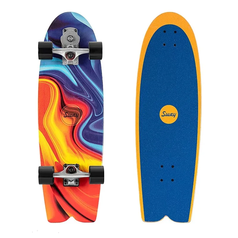 Surf Skate Land Carving Surfskate, Complete Assembled, S7 Truck, Cruiser Long Board, Outdoor Sport Skateboards, 32 Inch