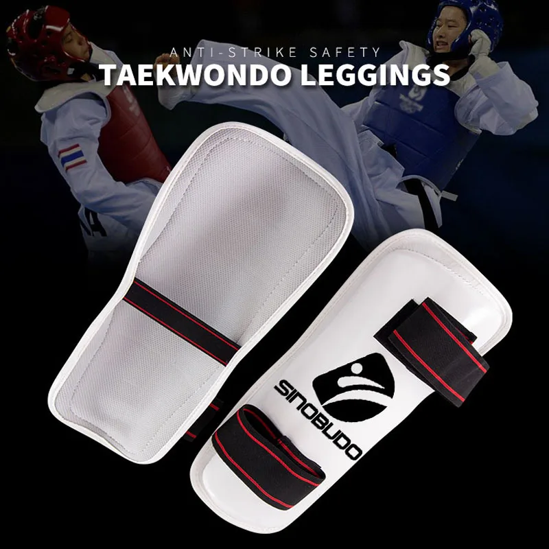 Hot Professional WTF Taekwondo Arm Shin Protector Guard boxe Sparring Sanda taekwondo Leggings da boxe protezione del braccio MMA Gear