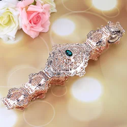 Sunspicems Chic Arabic Dress Belt for Women Morocco Gold Color Metal Chain Belt Adjustable Length Banquet Costume Accessories