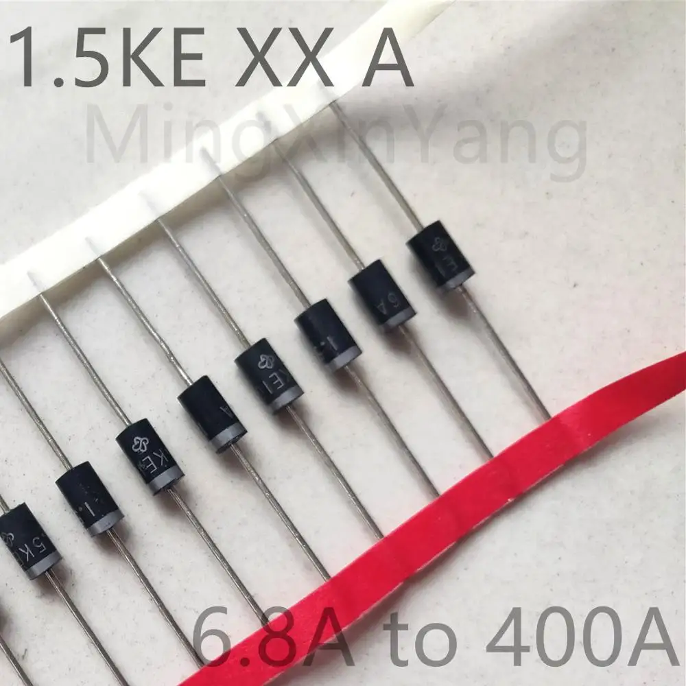 20PCS TVS Diode 1.5KE9.1A 1.5KE10A 1.5KE11A 1.5KE12A 1.5KE15A 1.5KE16A 1.5KE18A 1.5KE20A Transient Voltage Suppressor