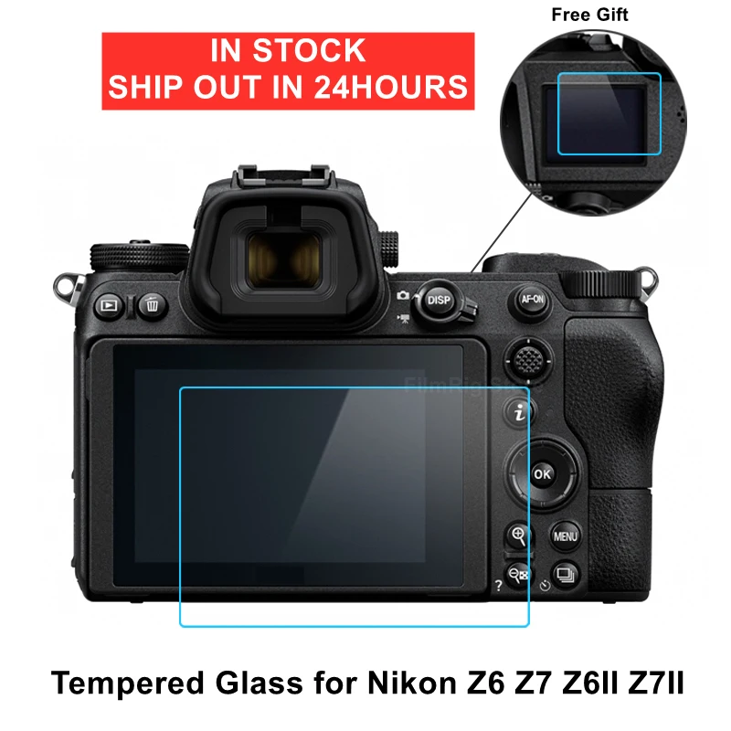 

Hard Glass for Nikon Z8 Z9 Z6 Z7 Z6II Z7II Z6III Camera Tempered Protective Glass Main LCD Display + Info Screen Protector Film