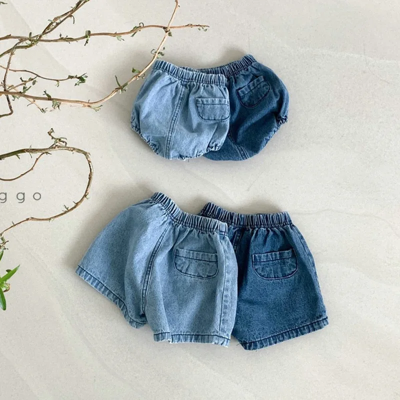 Summer Kids Boys Shorts Thin Cotton Baby Girls Denim Bloomers Cozy Soft Breathable Toddler Girls Shorts Children Pants Outfits