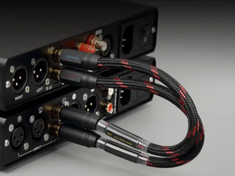 TOPPING TCR2 6N однокристальный Медный позолоченный Профессиональный аудиокабель RCA