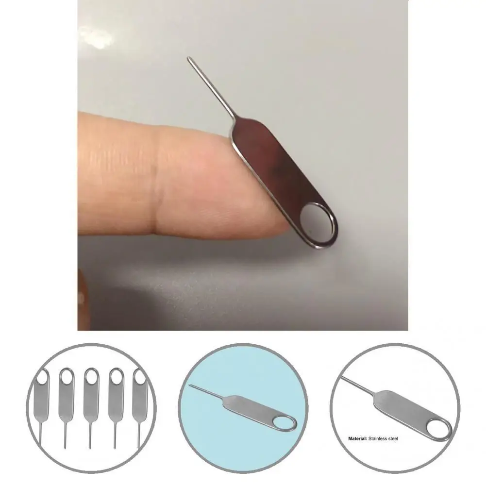 5Pcs SIM Card Needle cellulari universali SIM Card Pin abbastanza lungo Pin Card