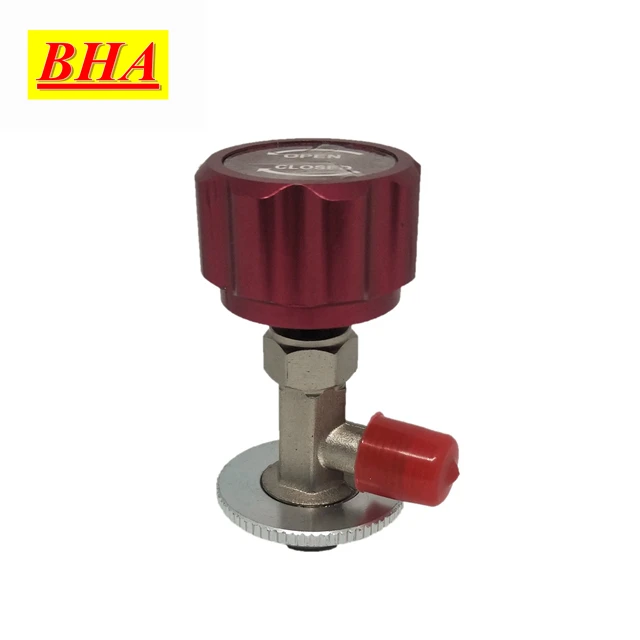 R134a A/C Refrigerant bottle opener,M14 1/4 SAE R134a Refrigerant Distribution valve