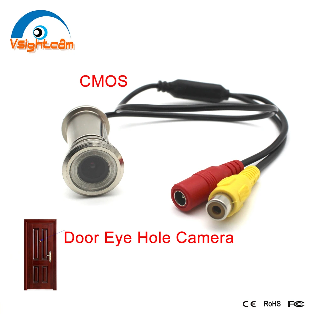 HD 800TVL Door Eye Hole Camera Color CMOS 3.6mm peephole cctv Video Security Surveillance Cat Eye mini camera Door Mirror Camera