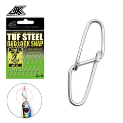 JK 59-190LB FISHING SWIVELS SNAP TUF STEEL SWIVEL SYMMETRICAL SNAP PIN CARABINERS FISHING ICE CARP SEA CONNECTOR LURE HOOK