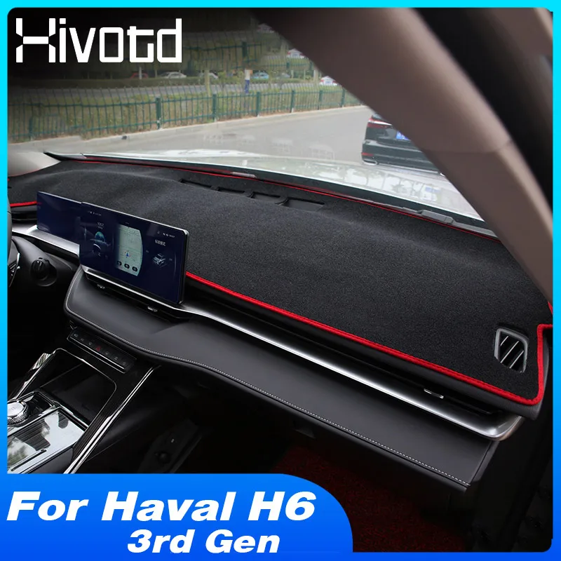 

For Haval H6 2021 Dashboard Mat Car Anti Slip Dustproof Pad Interior Decoration Parts Styling Sun Shade Carpet Cover Accessories