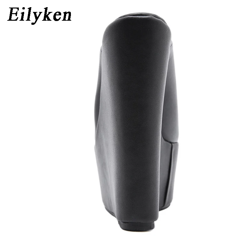 Eilyken New Fashion Peep Toe Platform Wedge Woman Slippers 2024 Summer Shoes Designer Super High Heels Sandals Size 35-42