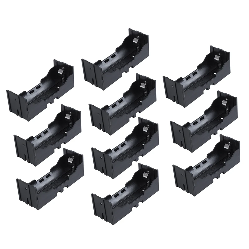 

Plastic Single 26650 Battery Holder Case Storage Box 10Pcs Black