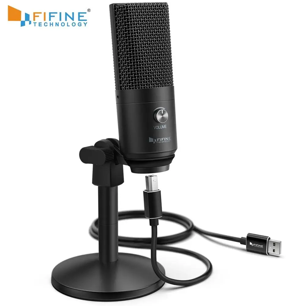 

FIFINE USB Microphone for Mac/ pc Windows,Vocal Mic for Multipurpose,Optimized for Recording,Voice Overs,for Video Skype-K670B