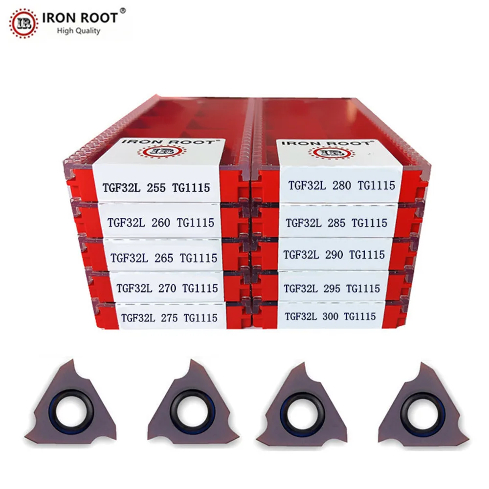 IRON TGF32R 255-280,TGF32L255-280 TG1115 CNC Metal Lathe Machining Tool Carbide Insert Grooving Insert for KTGFR/L Tool Holder