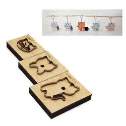 DIY Leather Craft Cute Cat Shape Die Cutting Knife Mould Key Chain Ring Pendant Decoration Hand Punch Tool Template Japan Steel