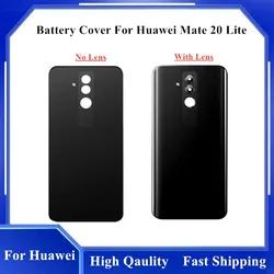 For Huawei Mate 20 Lite Back Glass Panel Rear Door Housing Case With Camera Lens Battery Cover Replacement For Huawei Mate20lite