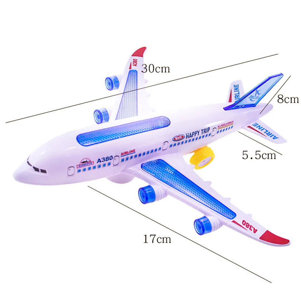 Electric Kids Action Toy Airplane Plane with Lights and Sounds Toy Planes for Boys and Girls Gift