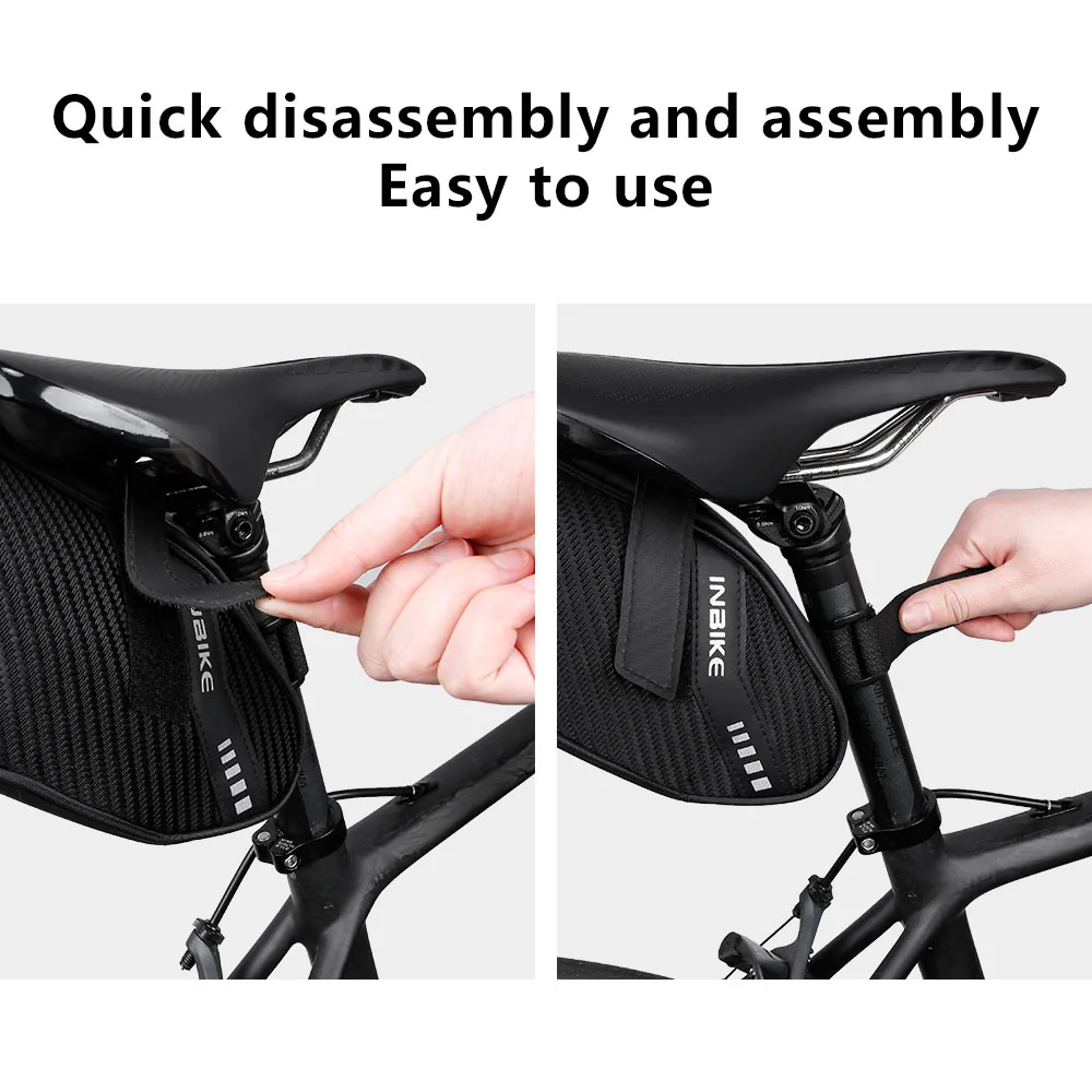 INBIKE Bicycle Saddle Bag Waterproof Bike Seat Bag Cycling Saddle Tail Post Bag Ultralight Tail Rear Bag Bicycle Rear Seat Pouch