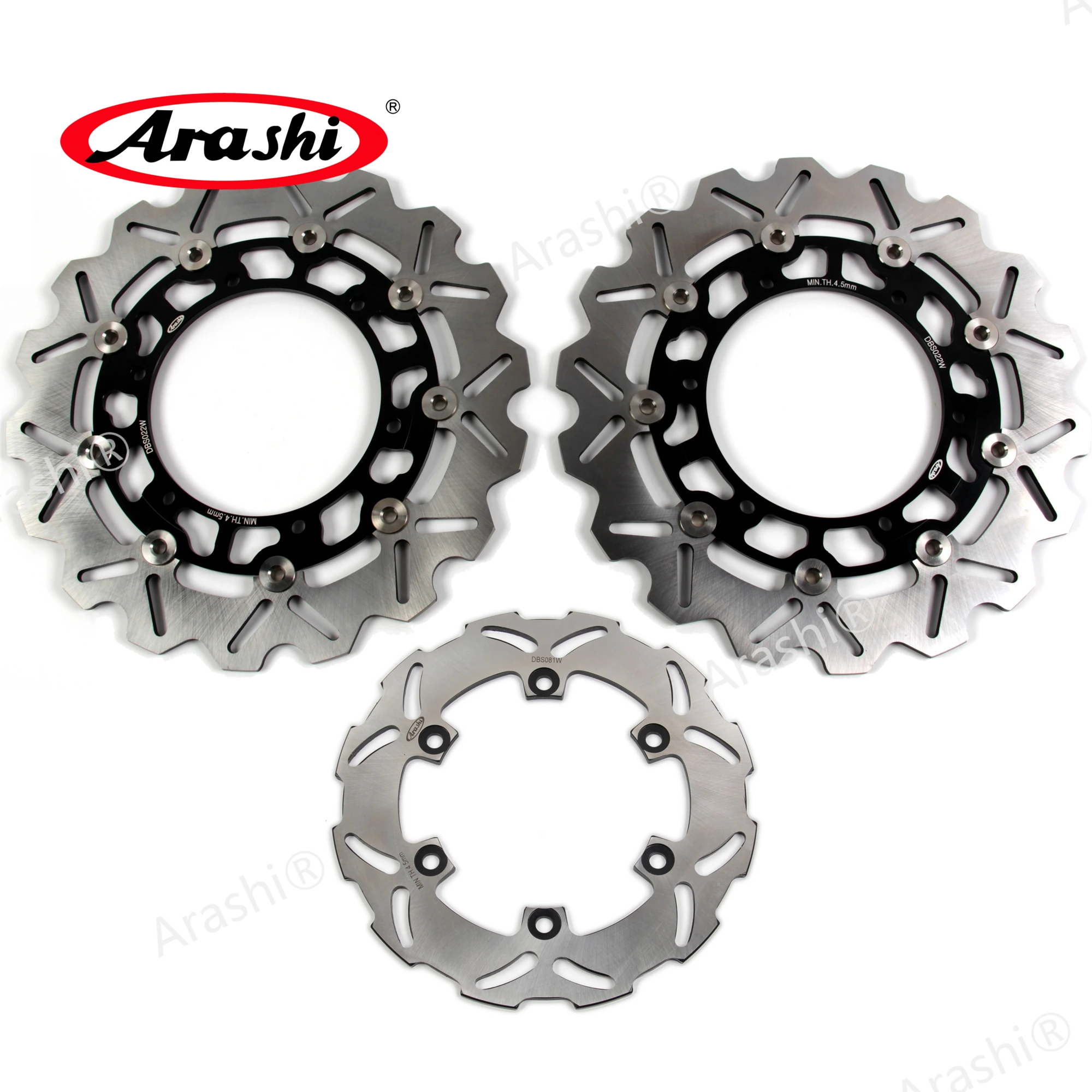 ARASHI YZF-R1 / YZF-R6 CNC Front Rear Brake Rotor Brake Disc For YAMAHA YZF R1 1000 2002 2003 / YZF R6 600 1999 2000 2001 2002