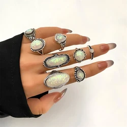 FNIO Vintage Trendy Boho Midi Knuckle Ring Set For Women Geometric Finger Rings Fashion Bohemian Jewelry