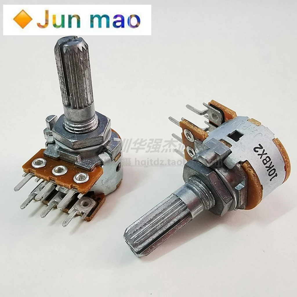 Nowy japonia Alps dual 6-pin głośności potencjometr a10k b10k 50K 100K
