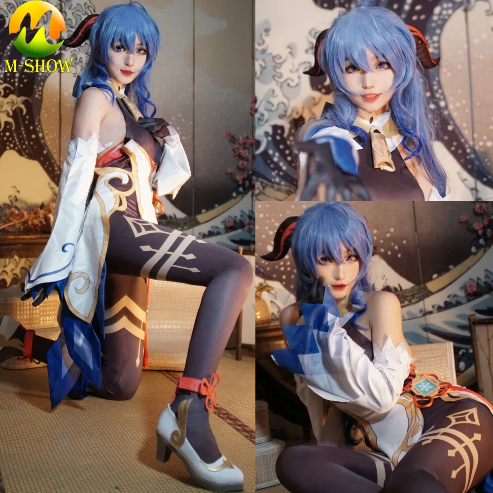 Game Genshin Impact Ganyu Cosplay Costume Sexy Women Dress Anime Girl Cosplay Outfit for Halloween Carnival Party Uniforms