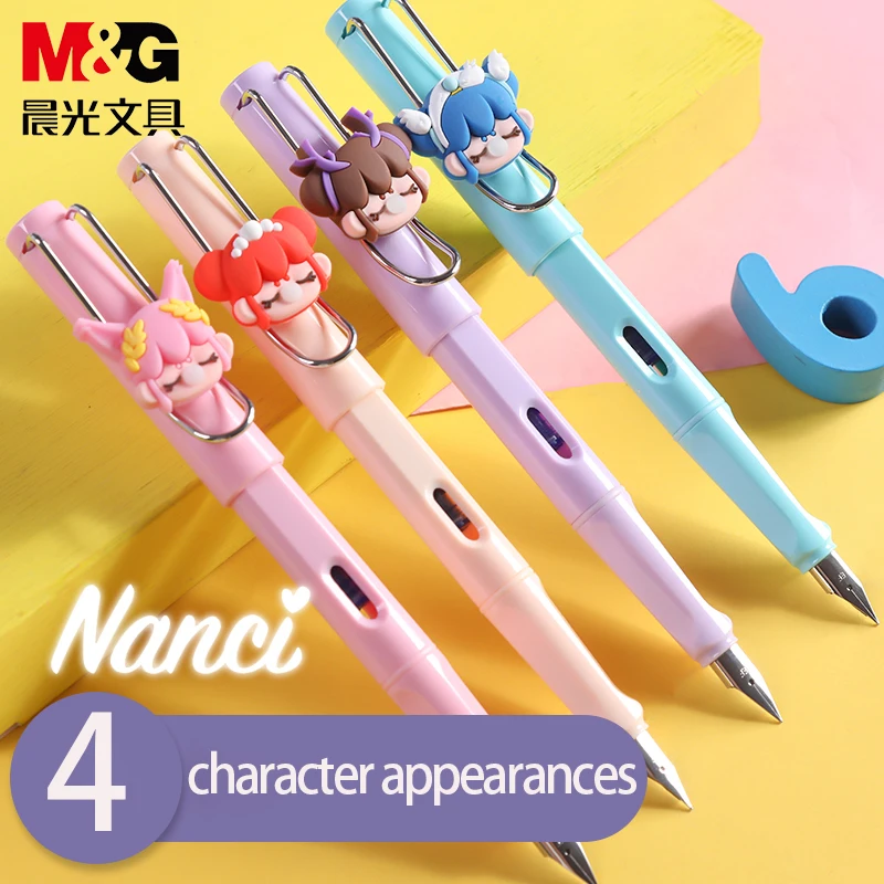 

M&G HAFP1416 Replaceable Ink Sac Fountain Pen EF Nib Kawaii Office Sign Pen School Students Learning Office Stationery Ink Pen