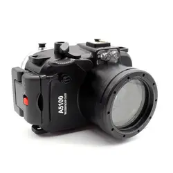 40M/130FT Waterproof Underwater Camera Housing diving  Hard Case for Sony A5100 16-50mm Lens + 67mm Red Filter