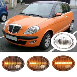 Pasuje do LANCIA Ypsilon 843 2003 2004 2005 2006 2007 2008 2009 2010 2011 dynamiczny wskaźnik LED Side Marker sygnał świetlny Repeater