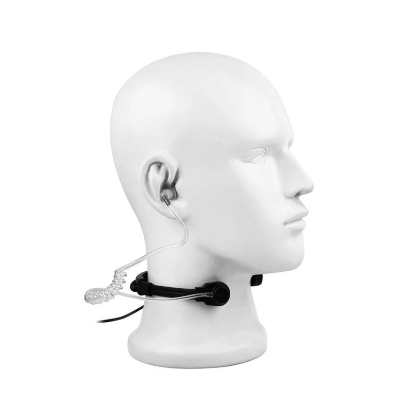 

Extendable Neckband Handsfree Throat Mic Earpiece Headset for Motorola GP340 GP338 GP328 GP320 Communication System