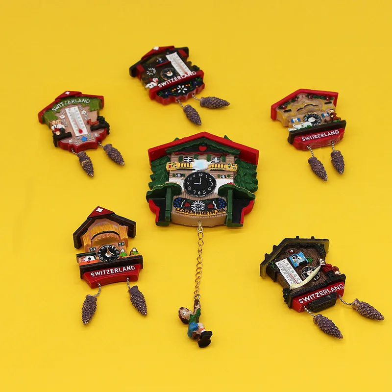 Large size German cuckoo clock magnetic refrigerator magnets collection tourist souvenirs decorative magnets kitchen decoration