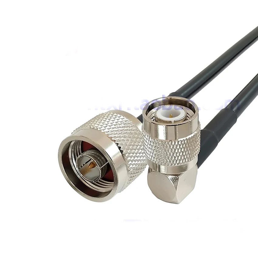 

5PCS/Lot Bent TNC-J Male To N-J Adapter Plug Connector RF Coaxial Extension Pigtail Cable 50ohm RG58 For Signal 20CM/30CM