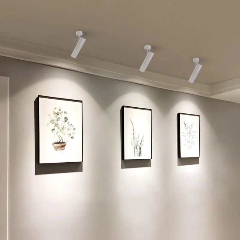 أيسيلان سقف ليد حديث أضواء سطح شنت AC85-260V 7 واط 360 + 90 زاوية دوران للعيش المنزل الإضاءة التجارية