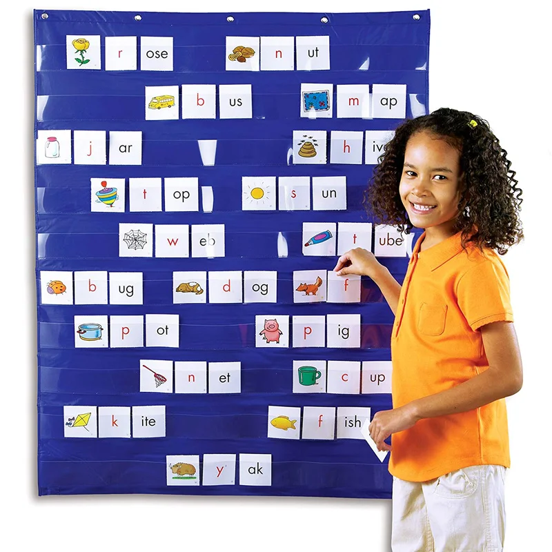 Standard Pocket Chart for Learning Resources, Ferramentas de Educação Escolar, Calendar Chart, Autism Learning Materials, Kids for Home Classroom