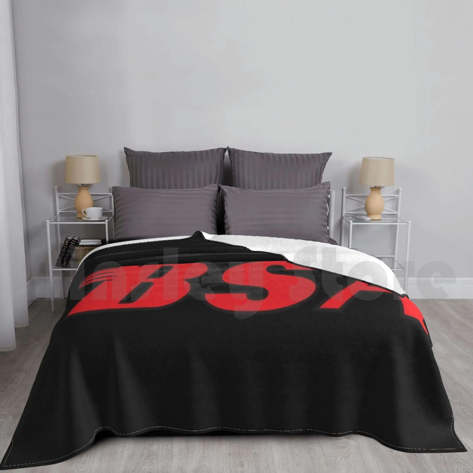 Bsa Motorcycles Logo 2 Blanket For Sofa Bed Travel Motorcycle Norton Retro Chopper Classic Motorbike Matchless