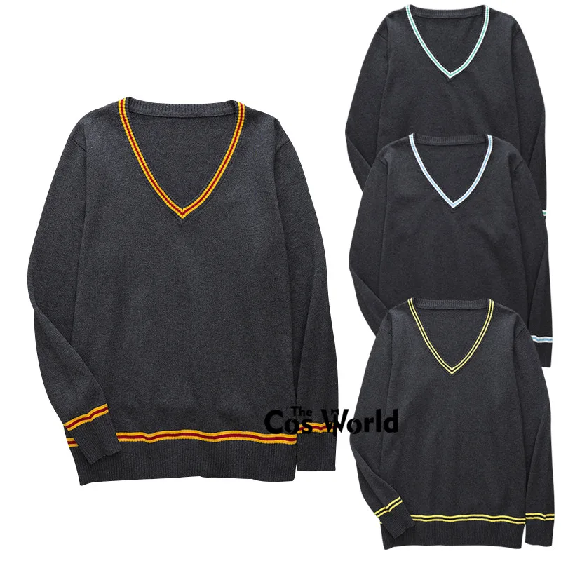 XS-XXL ฤดูใบไม้ผลิฤดูใบไม้ร่วงผู้ชายแขนยาวลายถัก Tops Pullovers V คอเสื้อกันหนาวสำหรับ JK School Uniform นักเรียนเสื้อผ้า