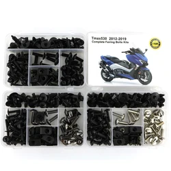 For Yamaha TMAX 530 TMAX530 2012-2024 Complete Full Fairing Bolts Kit Bodywork Screws Steel Clips Speed Nuts Covering Bolts