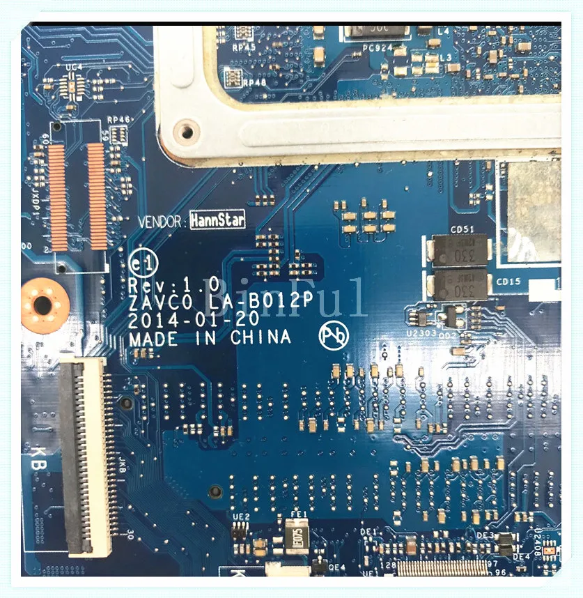 Placa base 0FV11Y FV11Y para portátil, placa base ZAVC0 CN-0FV11Y con SR1EB LA-B012P CPU 5447, funciona bien, para Dell 5442, 5542, 5547, 100%