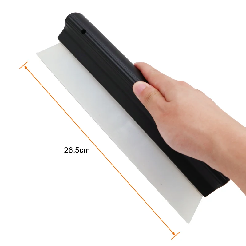 2 Pcs Flexible Soft Silicone Wiper Car Window Cleaning Glass Scraper Silicone Handy Squeegee Blade Clean Scraping Film Scraper