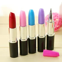 5pcs Lipstick Ball-Point Pen Creative Beautiful Ball-Point Pen Lipstick Sign Pen Girl Gift for Home Store School