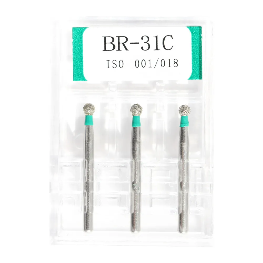 1 Pack Dental Diamond Burs Green Coarse Polisher Drill FG1.6mm High Speed Handpiece Polishing Dentistry Material Carving Tools